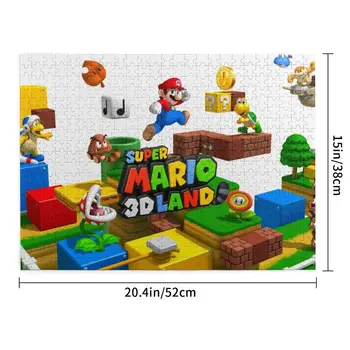 500 kom. Dječje odbora za puzzle 3D Drveni za malu djecu Zagonetka Танграм Crtani Super Mario Edukativne Edukativne igračke za djecu Pokloni