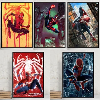 Marvel Superheroj the Avengers Plakat Spider-Man Platnu Film Poster Ispis Zid Umjetnost Slika za Dječju Sobu Home Dekor Cuadros