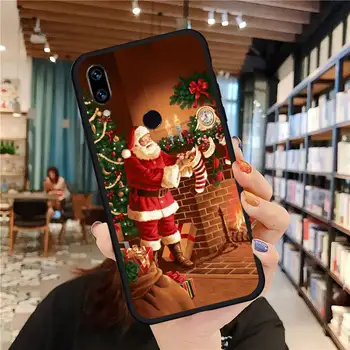 Slatka torbica za telefon čestit Božić za Xiaomi Redmi Note 4 4x 5 6 7 8 pro S2 PLUS 6A PRO