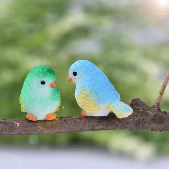 Smola Mali Papagaj Ptičje gnijezdo Figurica Model životinja DIY Home Dekor Minijaturni Nevjerojatan Bonsai Vrt Pribor Nakit Moderne