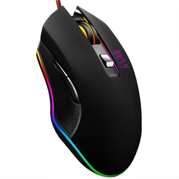 Žičano Gaming miš, 7 Programabilnih tipki, Ergonomski Gaming miš RGB sa 16,8 A0KB